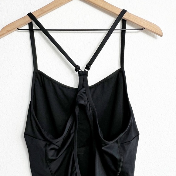 BALEAF WOMEN'S ATHLETIC TRAINING ADJUSTABLE STRAP ONE PIECE SWIMSUIT BLACK NEW - Picture 4 of 7